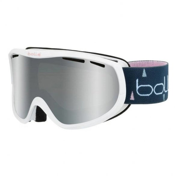 Gogle BOLLE SIERRA Shiny White/Pink Black Chrome